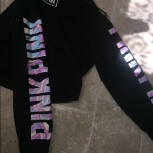 Victoria secret pink cropped hoodie